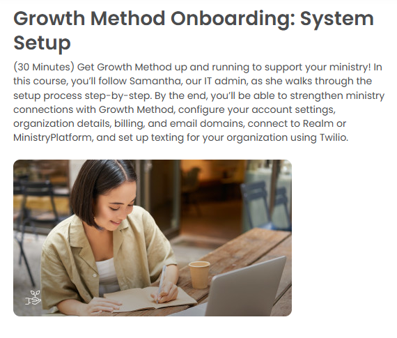 Growth Method Course Screenshot